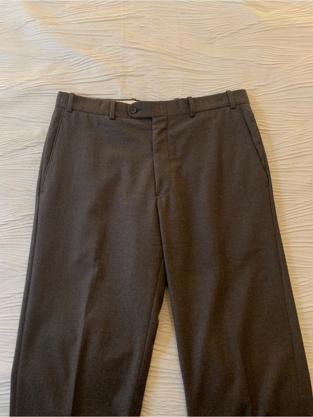 Vintage Nordstrom JB Britches Brown Flat Front Wool Pants, size 35x30